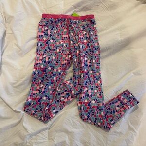 NWT Terramar Kids Size M Colorful Mosaic Pattern Leggings Base Layer From REI